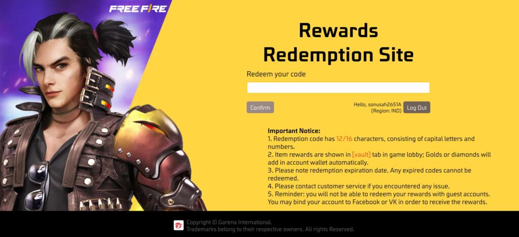 How to Redeem Free Fire Codes