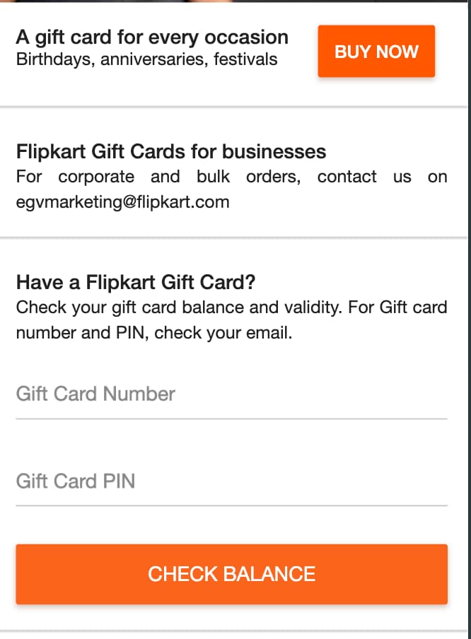 how to redeem flipkart gift cards