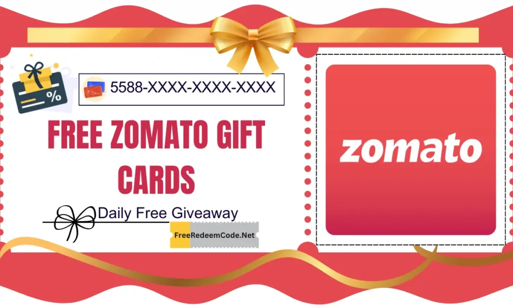 free zomato gift cards